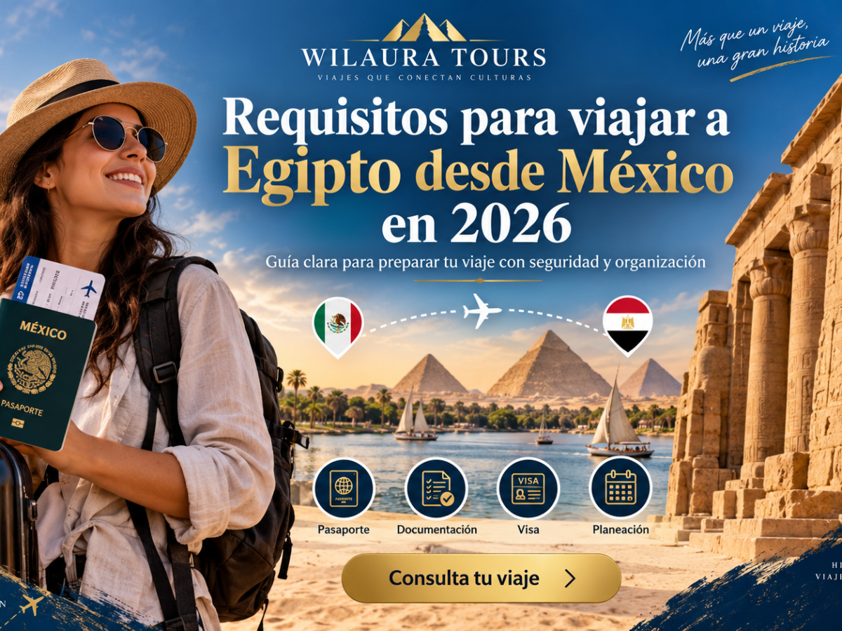 Requisitos para viajar a Egipto desde México en 2026