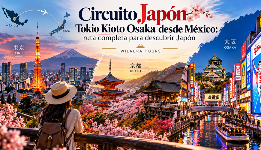 Circuito Japón Tokio Kioto Osaka desde México ruta completa para descubrir Japón