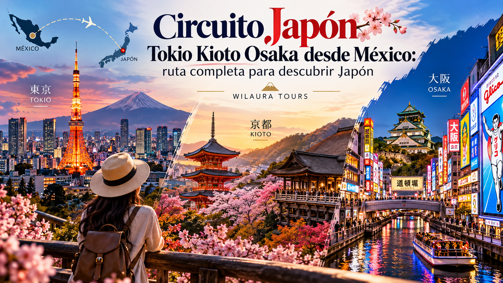 Circuito Japón Tokio Kioto Osaka desde México ruta completa para descubrir Japón