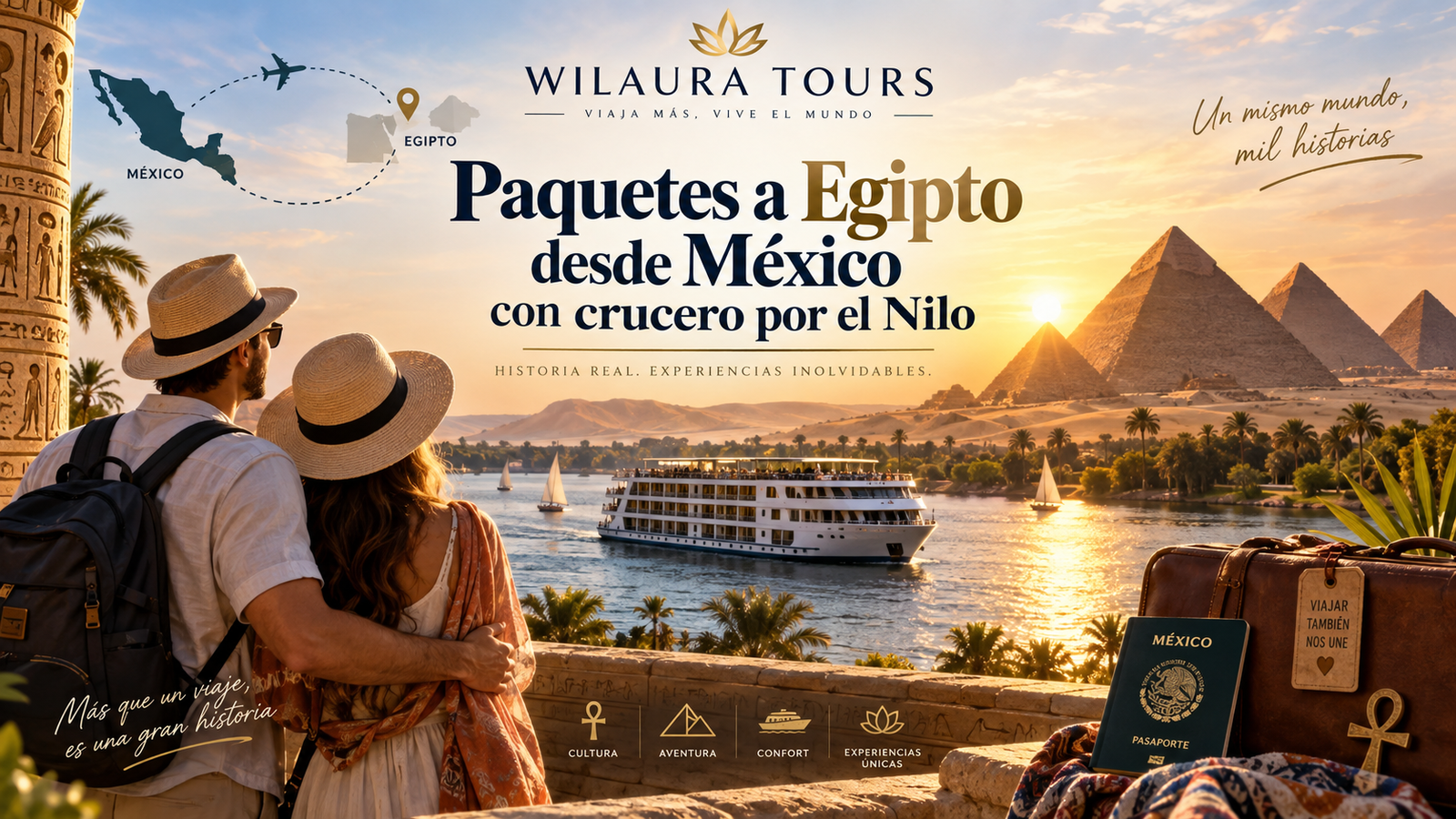 Paquetes a Egipto desde México con crucero por el Nilo