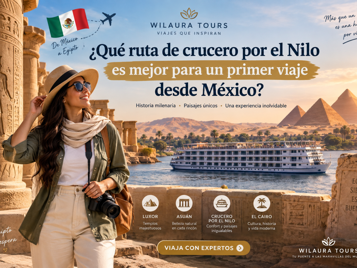 Qué ruta de crucero por el Nilo es mejor para un primer viaje desde México