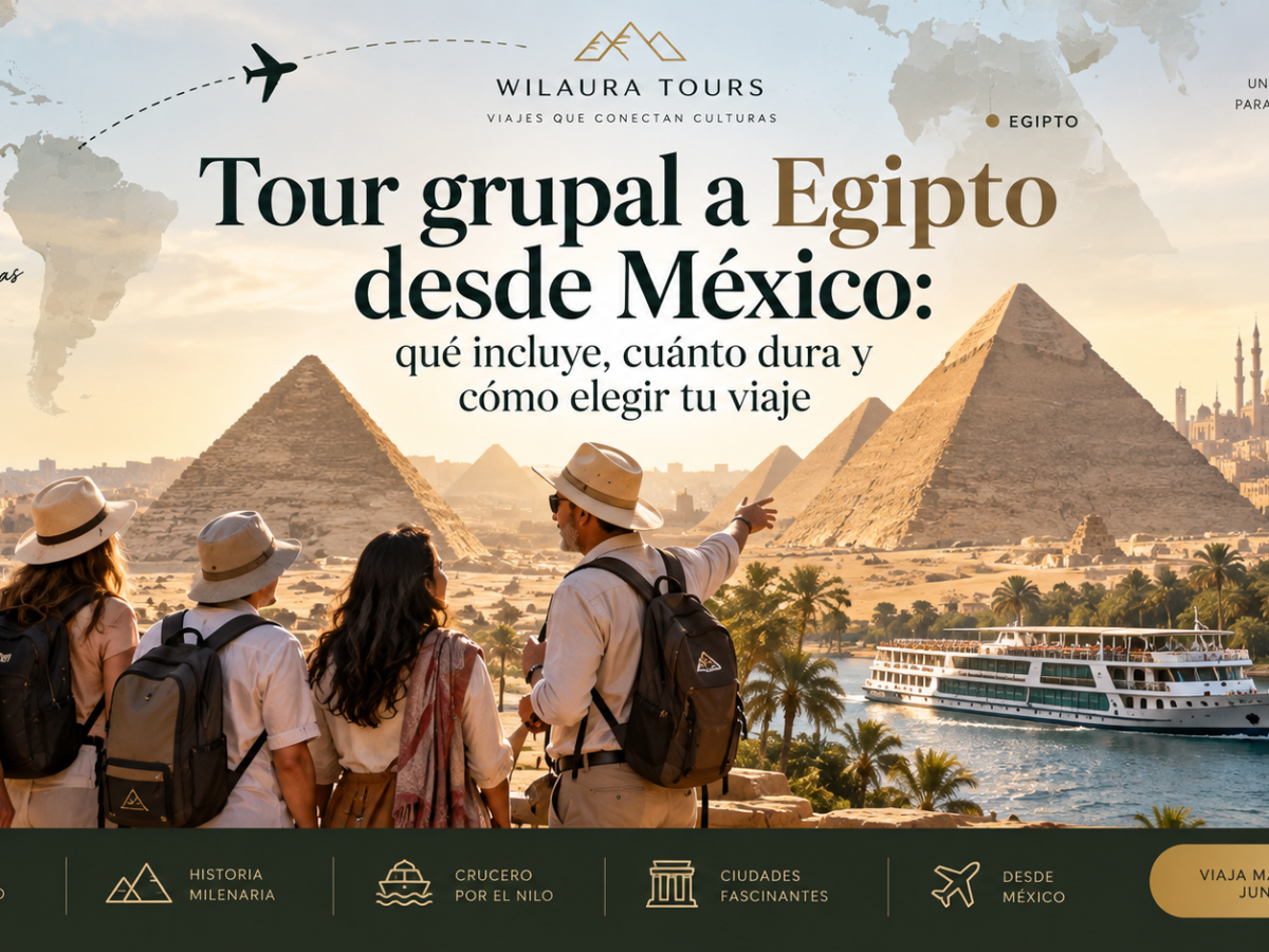 Tour grupal a Egipto desde México qué incluye, cuánto dura y cómo elegir tu viaje