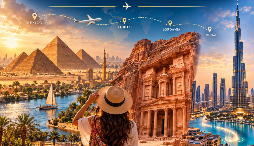 Viaje Egipto Jordania y Dubái desde México ruta completa para conocer tres destinos en un solo recorrido