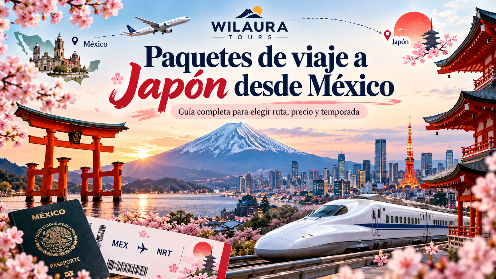 paquetes de viaje a Japón desde México: guía completa para elegir ruta, precio y temporada