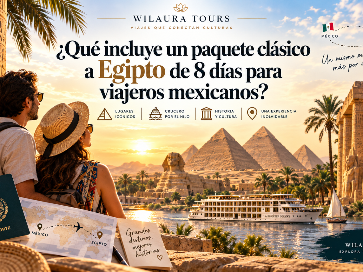 Qué incluye un paquete clásico a Egipto de 8 días para viajeros mexicanos