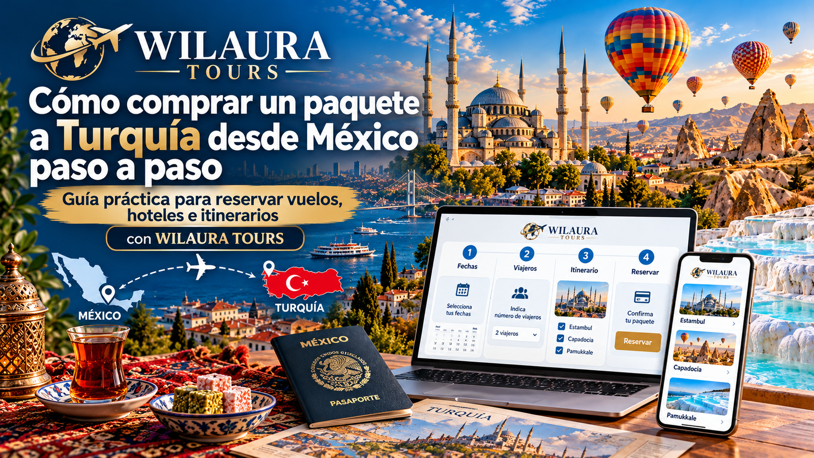 Cómo comprar un paquete a Turquía desde México paso a paso con WILAURA TOURS