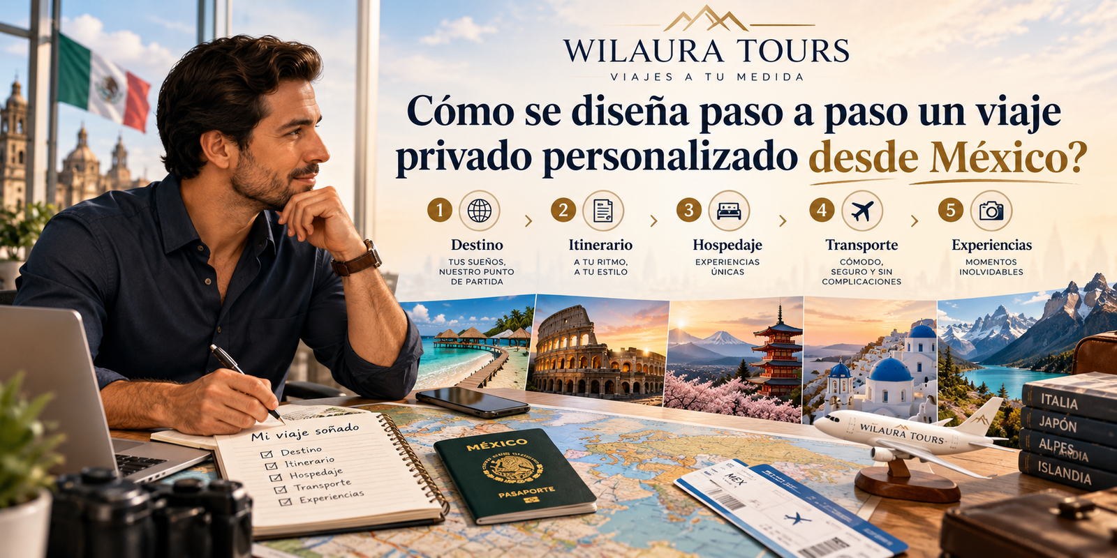 Cómo se diseña paso a paso un viaje privado personalizado desde México