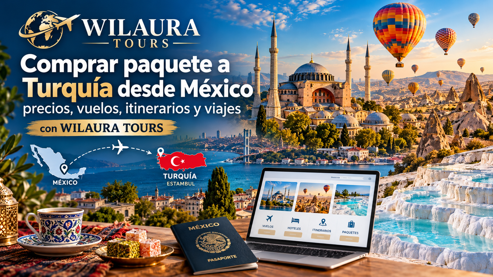 Comprar paquete a Turquía desde México precios, vuelos, itinerarios y viajes con WILAURA TOURS