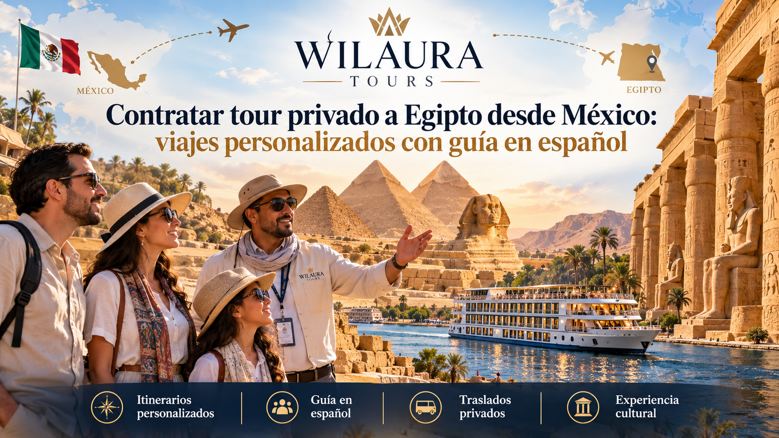 Contratar tour privado a Egipto desde México viajes personalizados con guía en español
