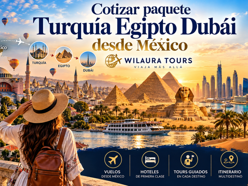 Cotizar paquete Turquía Egipto Dubái desde México