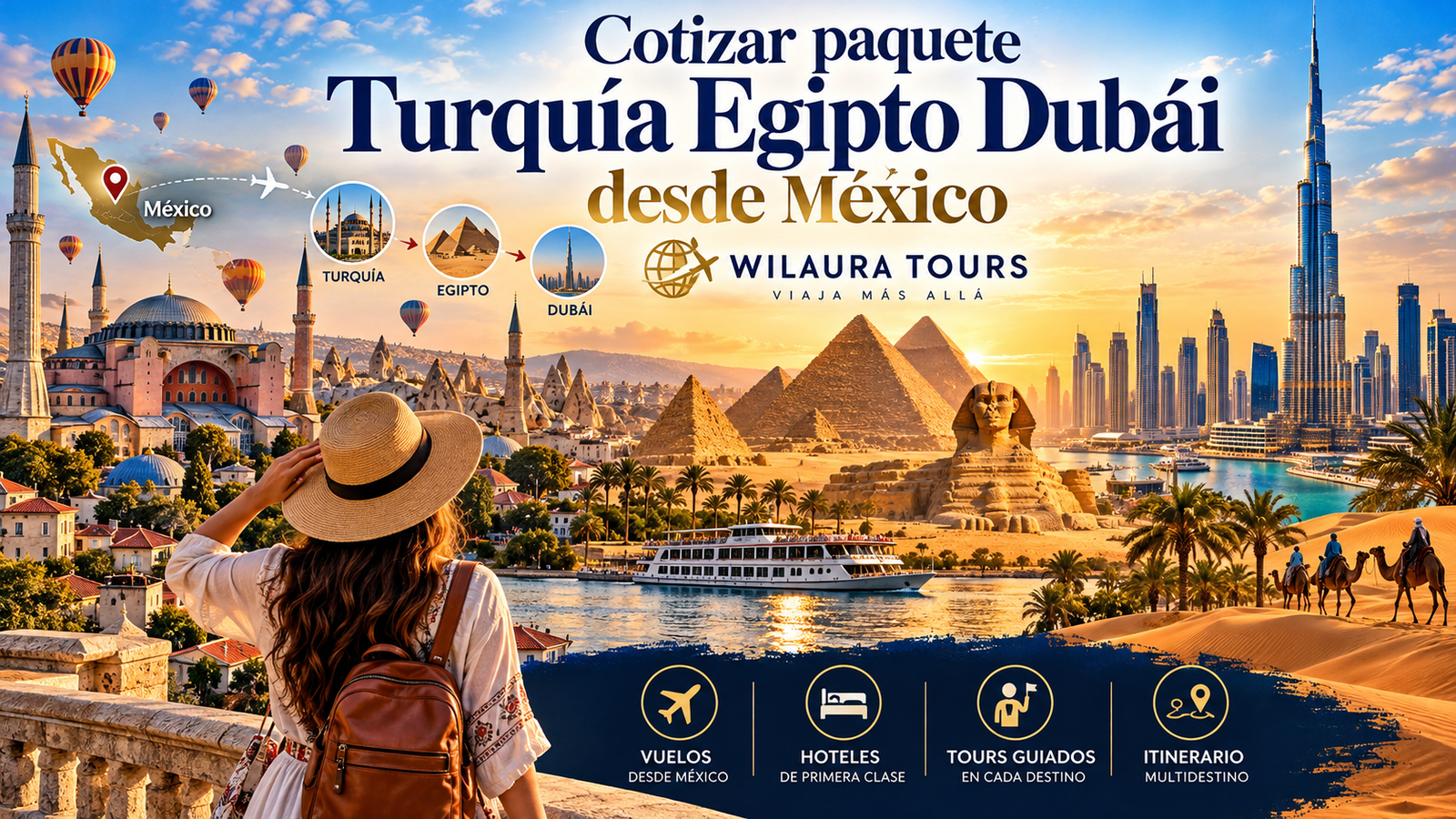 Cotizar paquete Turquía Egipto Dubái desde México