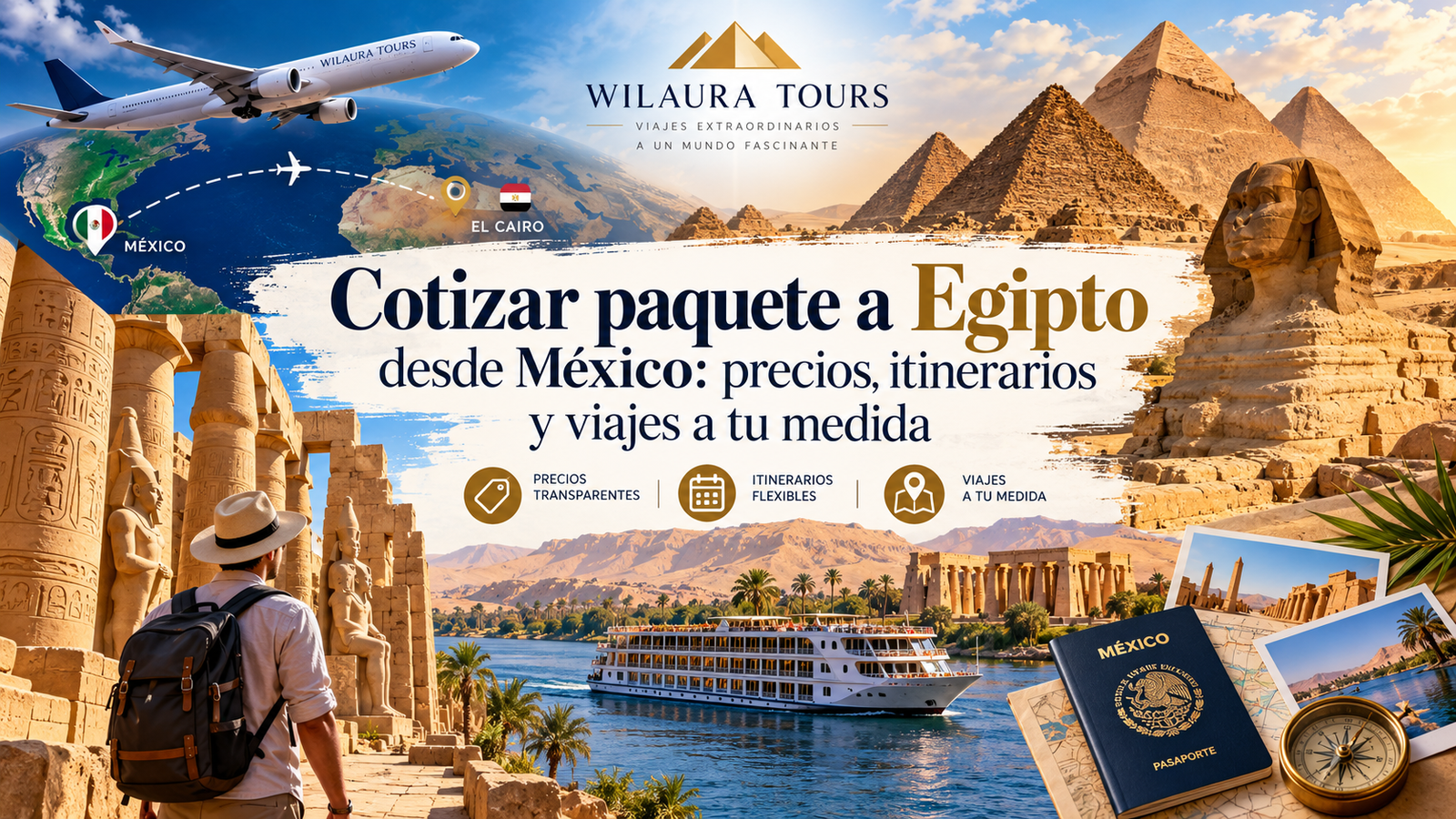 Cotizar paquete a Egipto desde México precios, itinerarios y viajes a tu medida con WILAURA TOURS