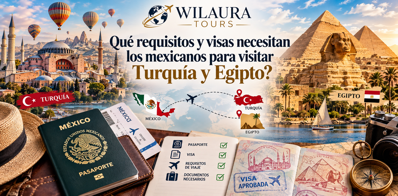 Qué requisitos y visas necesitan los mexicanos para visitar Turquía y Egipto