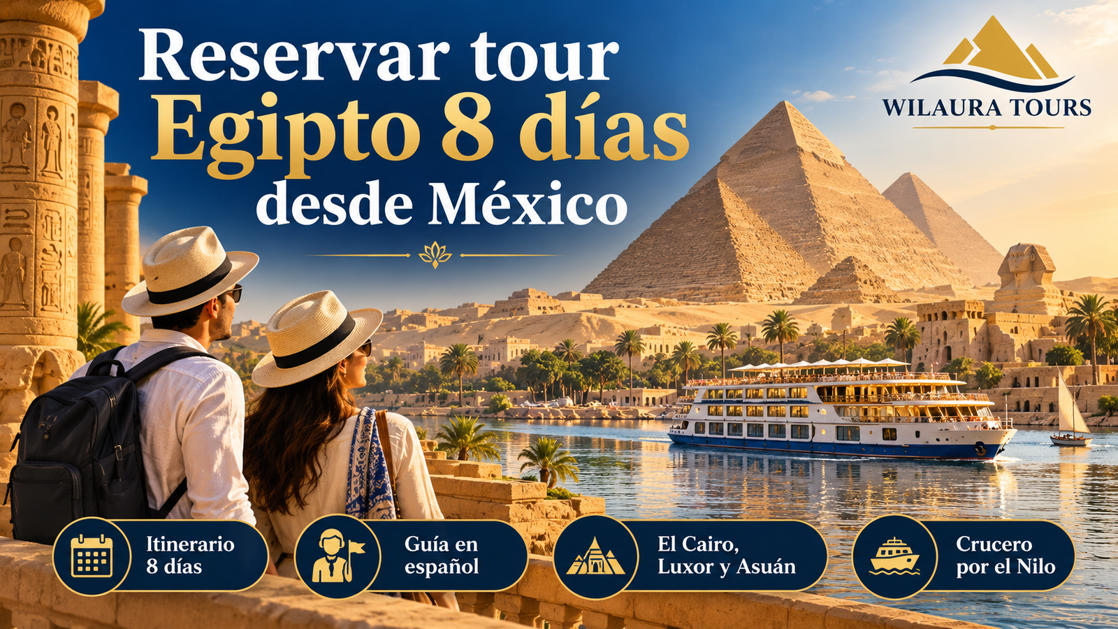 Reservar tour Egipto 8 días desde México