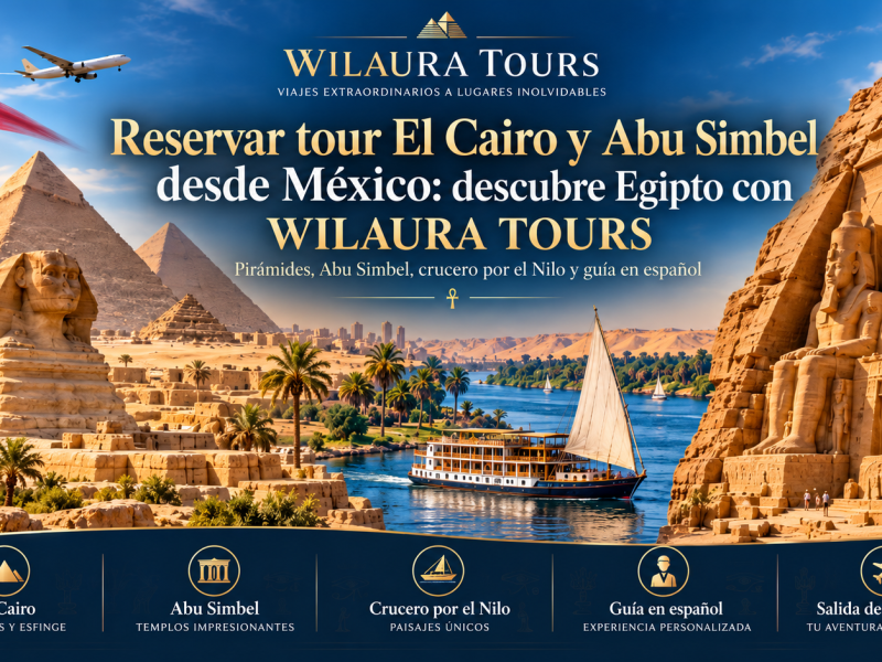 Reservar tour El Cairo y Abu Simbel desde México descubre Egipto con WILAURA TOURS
