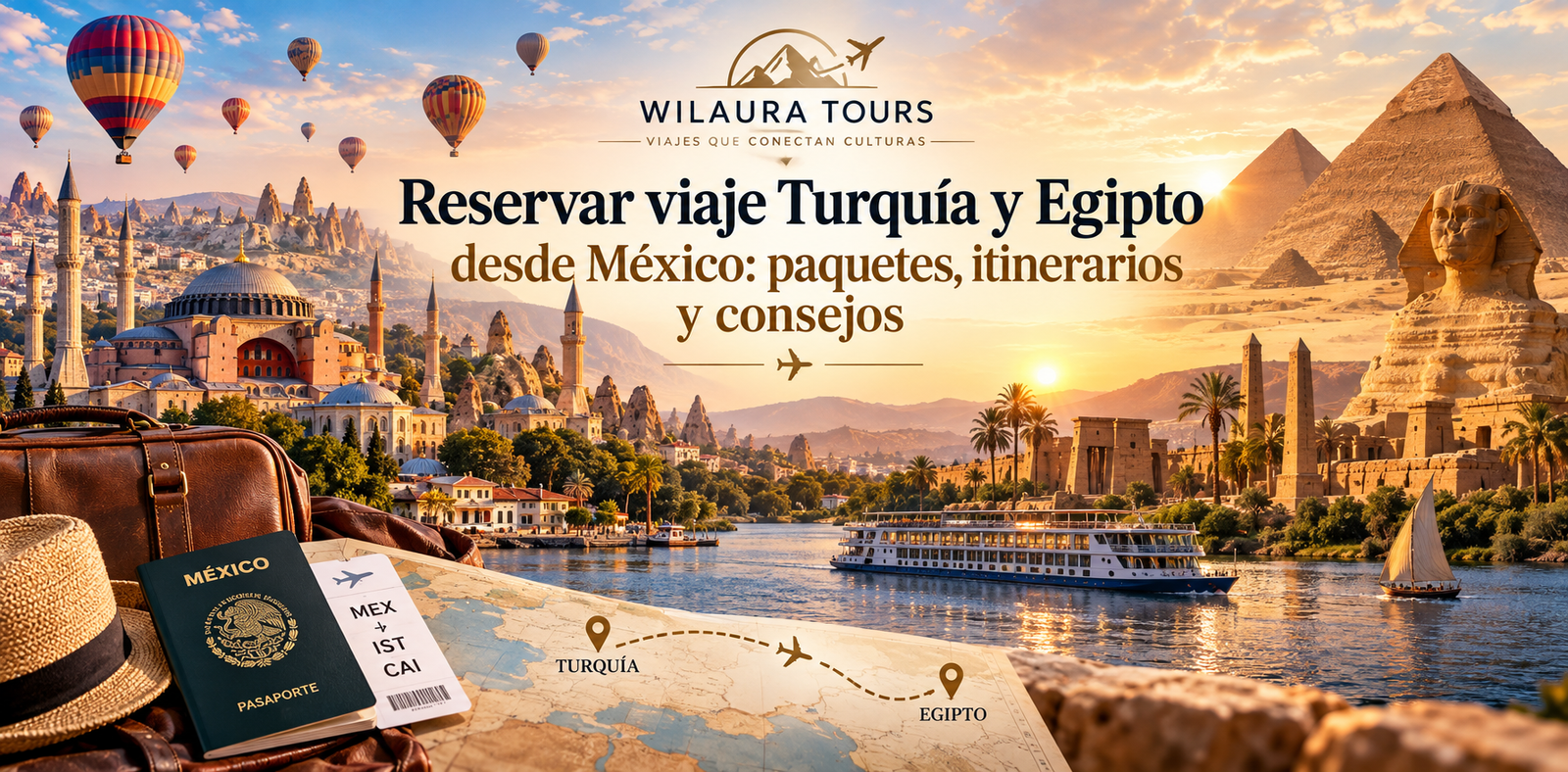Reservar viaje Turquía y Egipto desde México paquetes, itinerarios y consejos con WILAURA TOURS